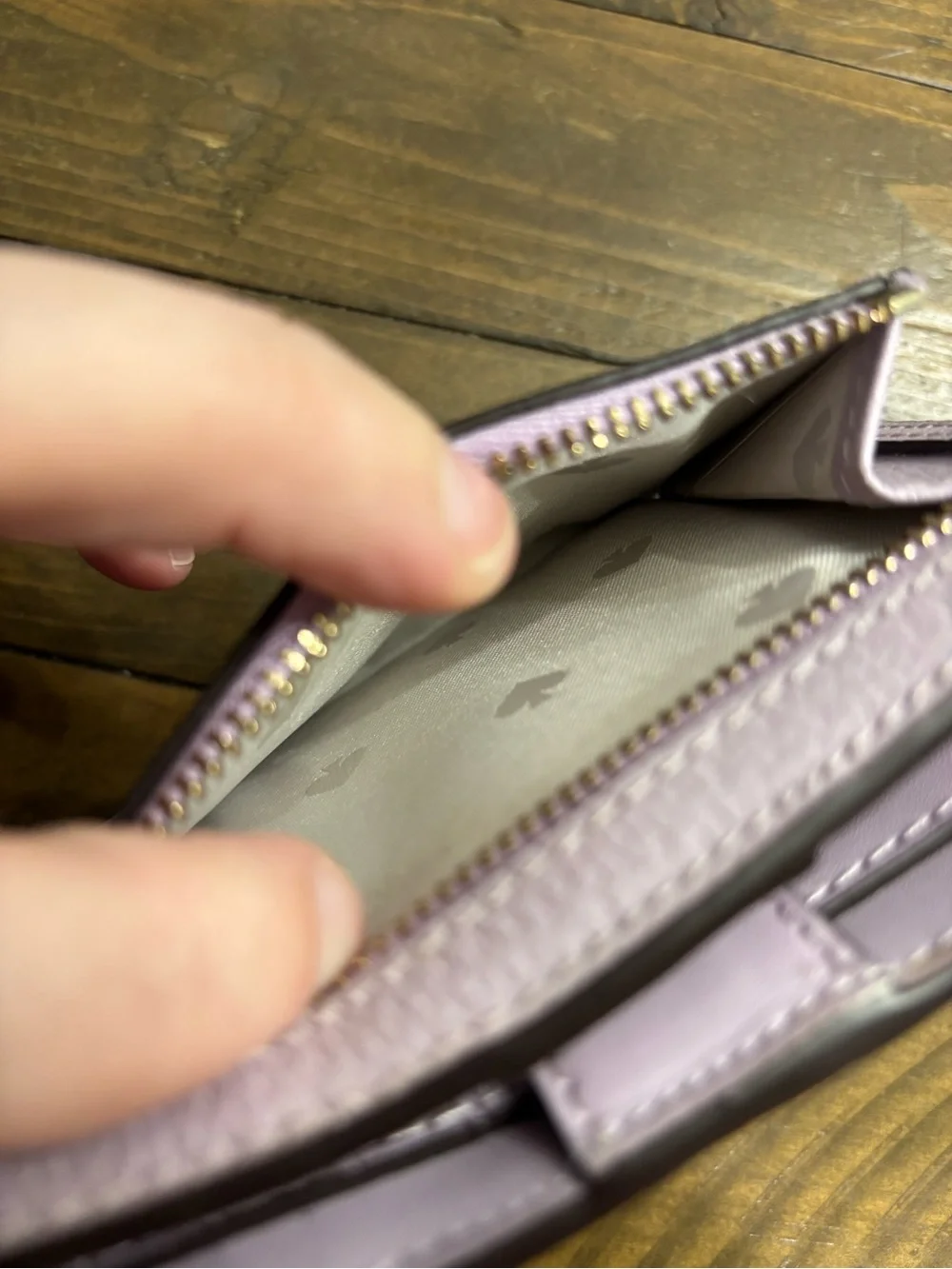 Kate Spade Lena Medium Bifold Wallet in Lavender
